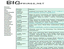 Tablet Screenshot of bigprimes.net